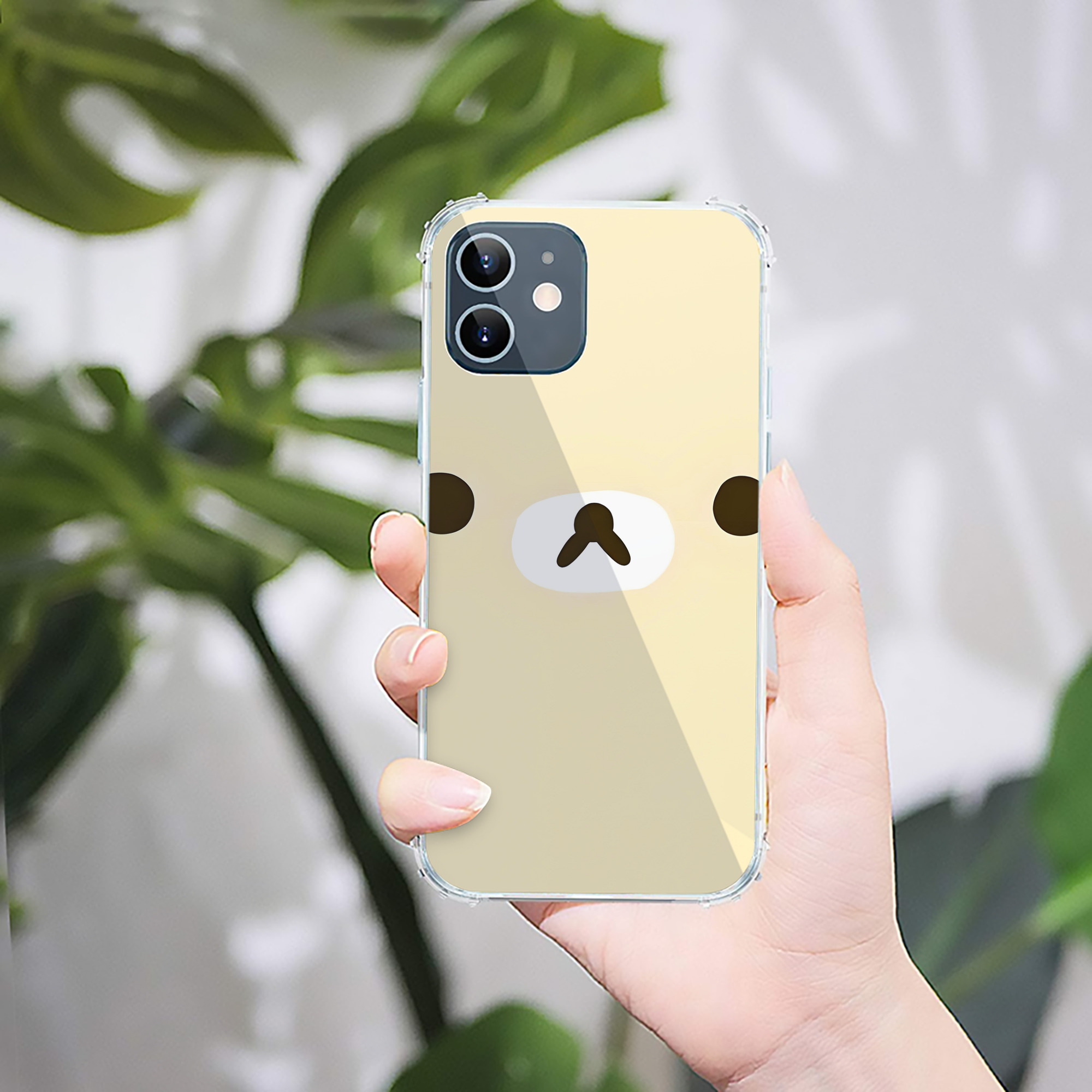 （画像用） リラックマ リラックマ キイロイトリ Rilakkuma Korilakkuma Kiiroitori 【iPhone 12シリーズ対応】透明スマホケース（クリアソフトケース）